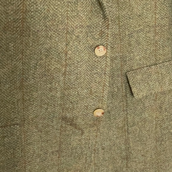 Ralph Lauren Green Tweed Blazer - Picture 2 of 6